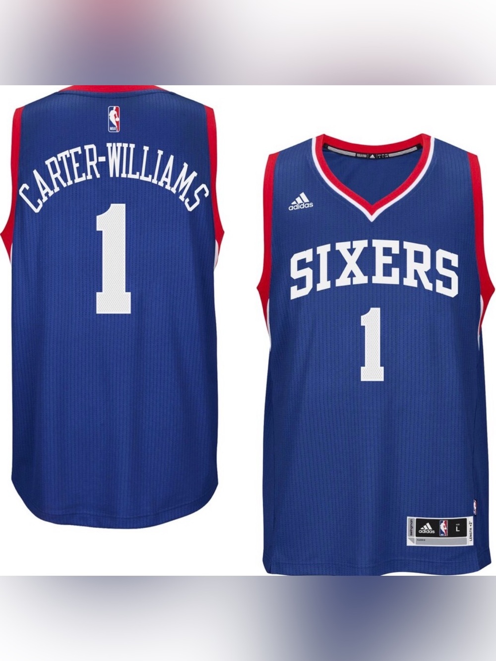 Adidas Sixers Michael Carter-Williams #1 Youth L 14-16 NBA Jersey